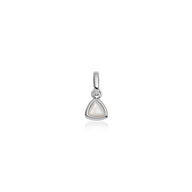Droplet Birthstone Pendant (Silver)