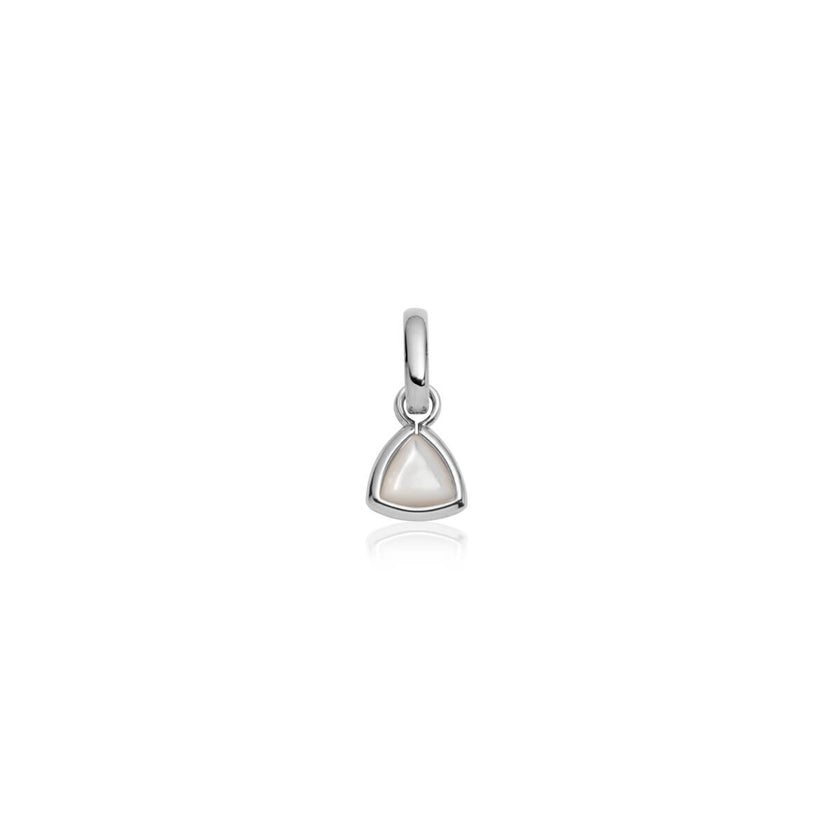 Droplet Birthstone Pendant (Silver)