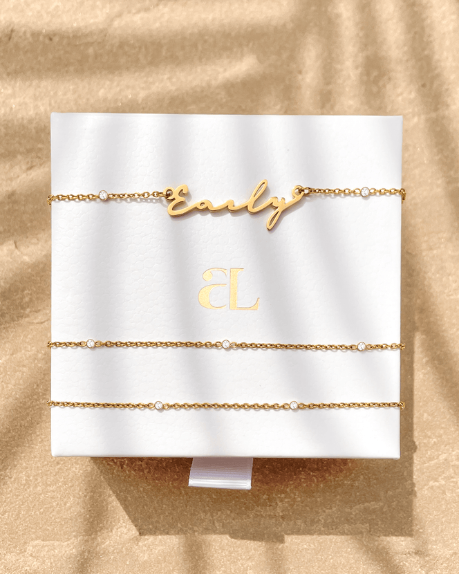 Crystal Custom Body Chain (Gold)