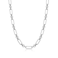 Layering Figaro Chain Necklace (Silver)
