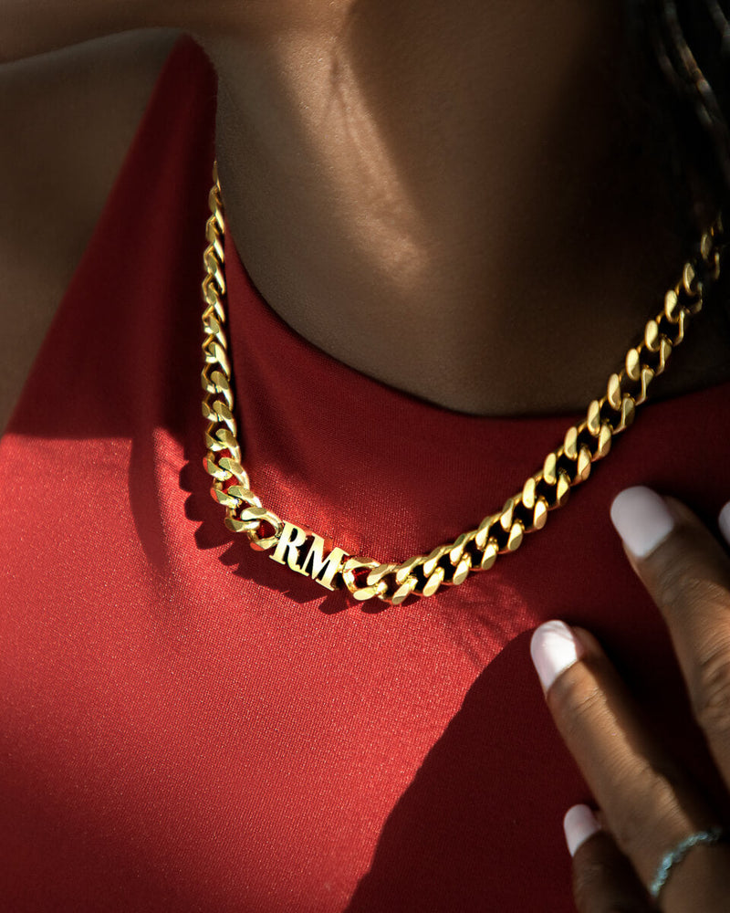 Initial Choker (Gold)