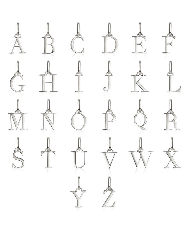 Letter Pendant (Silver)