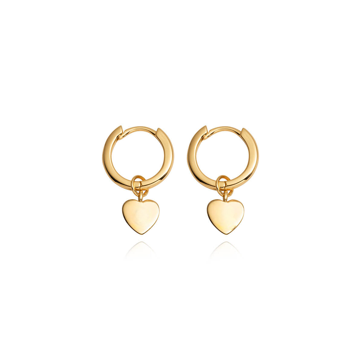 Sterling Heart Pendant Earrings