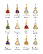 Mini Letter Sphere Chain Necklace (Gold)