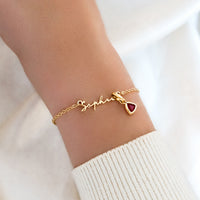 Mini Signature Name Bracelet (Gold)