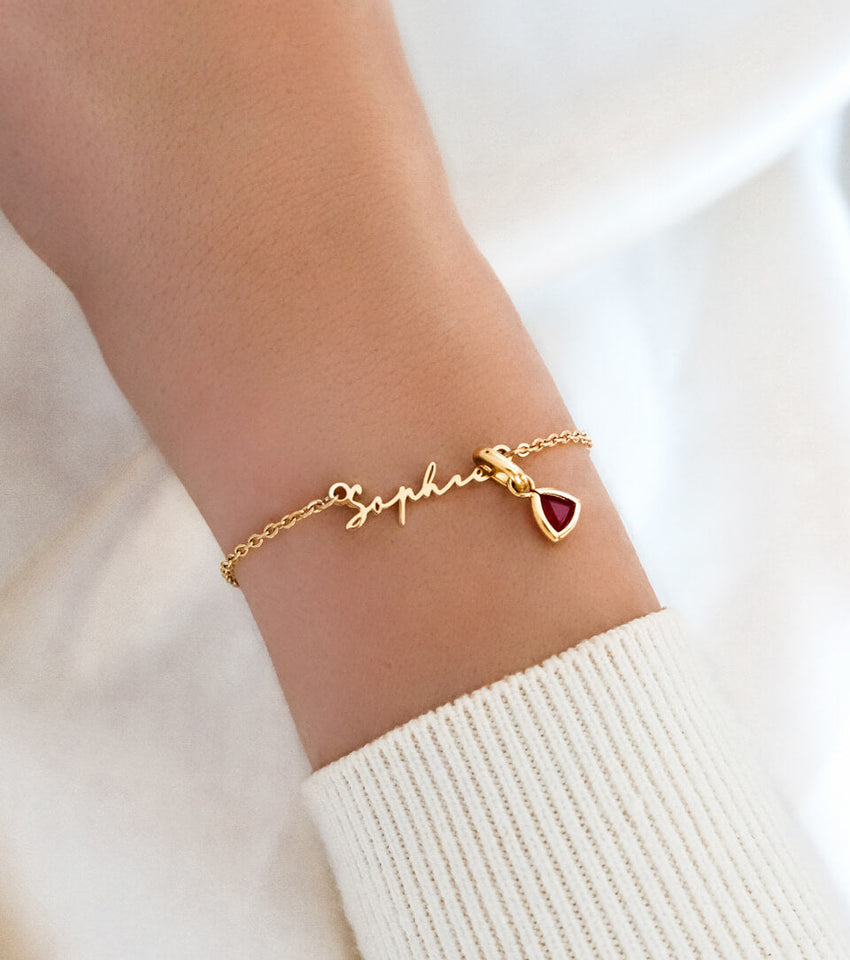 Gold Plated Bracelet | Beaded Gold Bracelets - Little Words Project