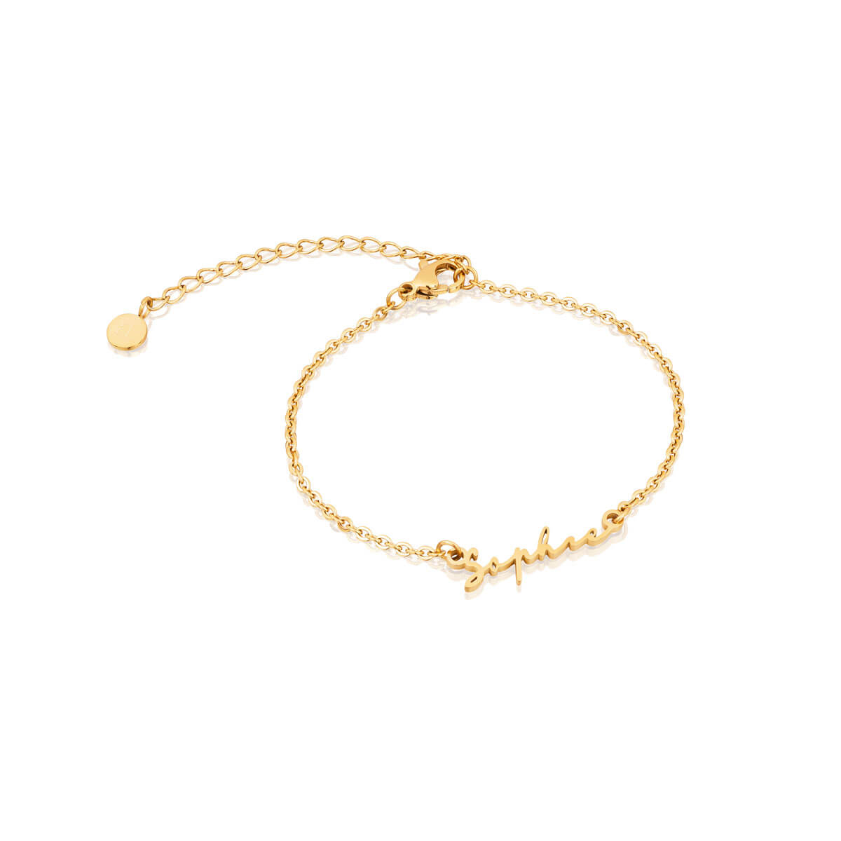 Mini Signature Name Bracelet (Gold) – Abbott Lyon