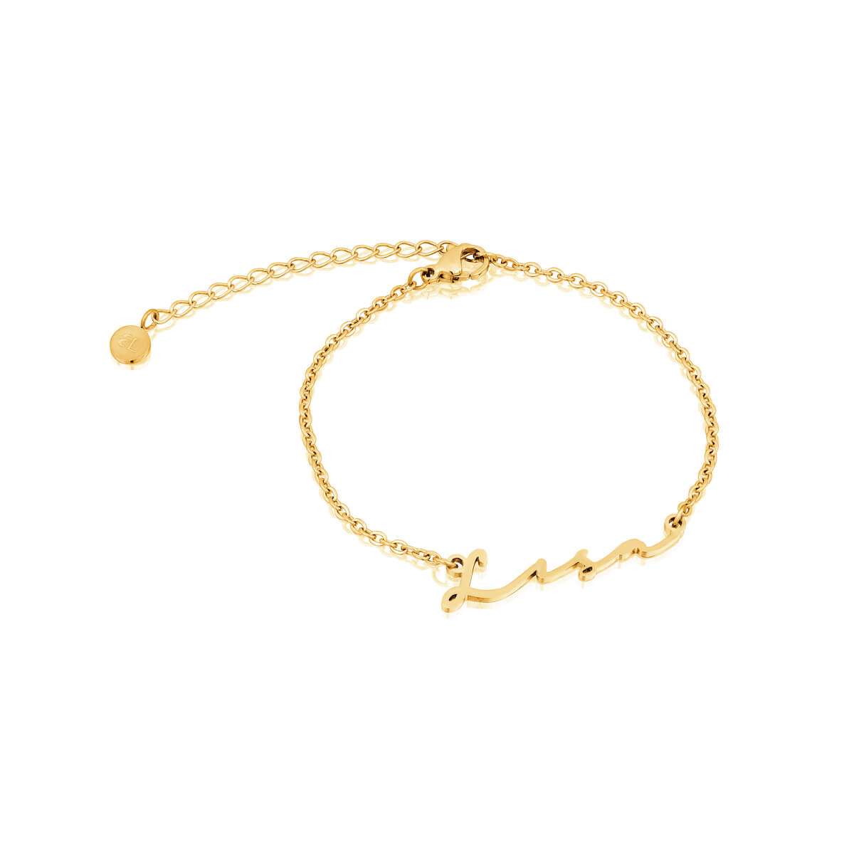 Signature Name Bracelet (Gold) – Abbott Lyon