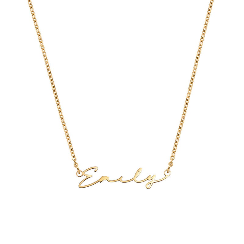 Signature Name Necklace (Gold)