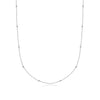 Sphere Chain Necklace 14-16In (Silver)