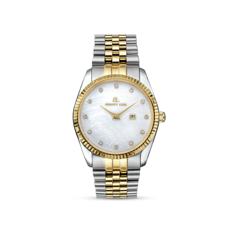 Belgravia 36mm Pearl & Crystal Link Watch