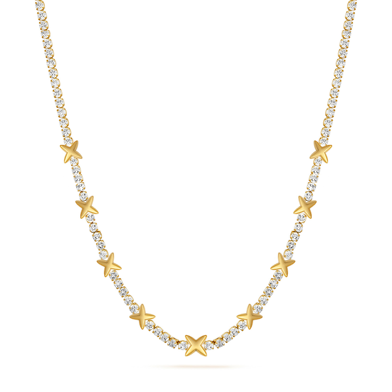 Crystal Fixed Charm Necklace