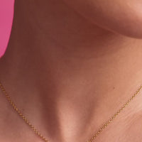 Pink Barbie Necklace (Gold)