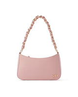Blush Pink Chain Strap Shoulder Bag