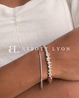 Snake Chain Custom Name Bracelet (Silver)