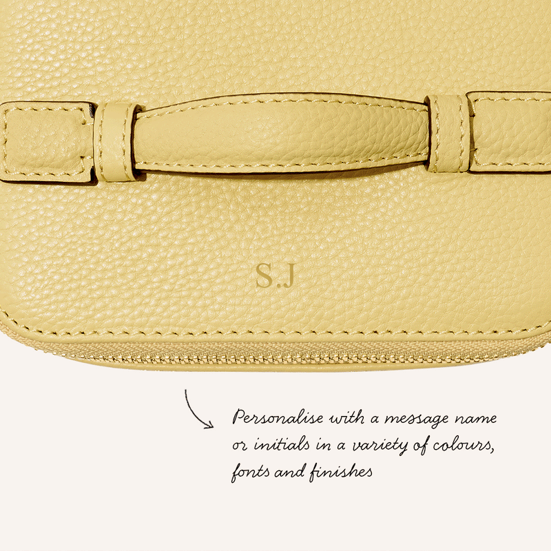 Small Vanity Cosmetic Bag (Butter Yellow)