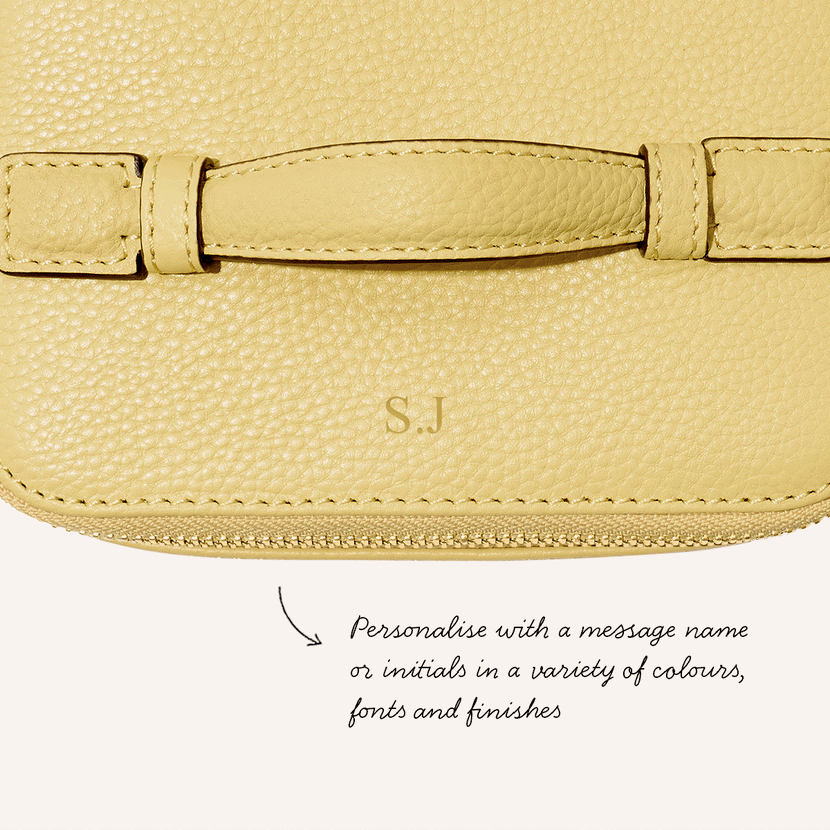 Small Vanity Cosmetic Bag (Butter Yellow)