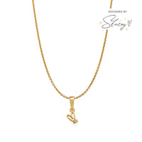 Stacey's Stories Doodle Heart Fine Chain Necklace (Gold)
