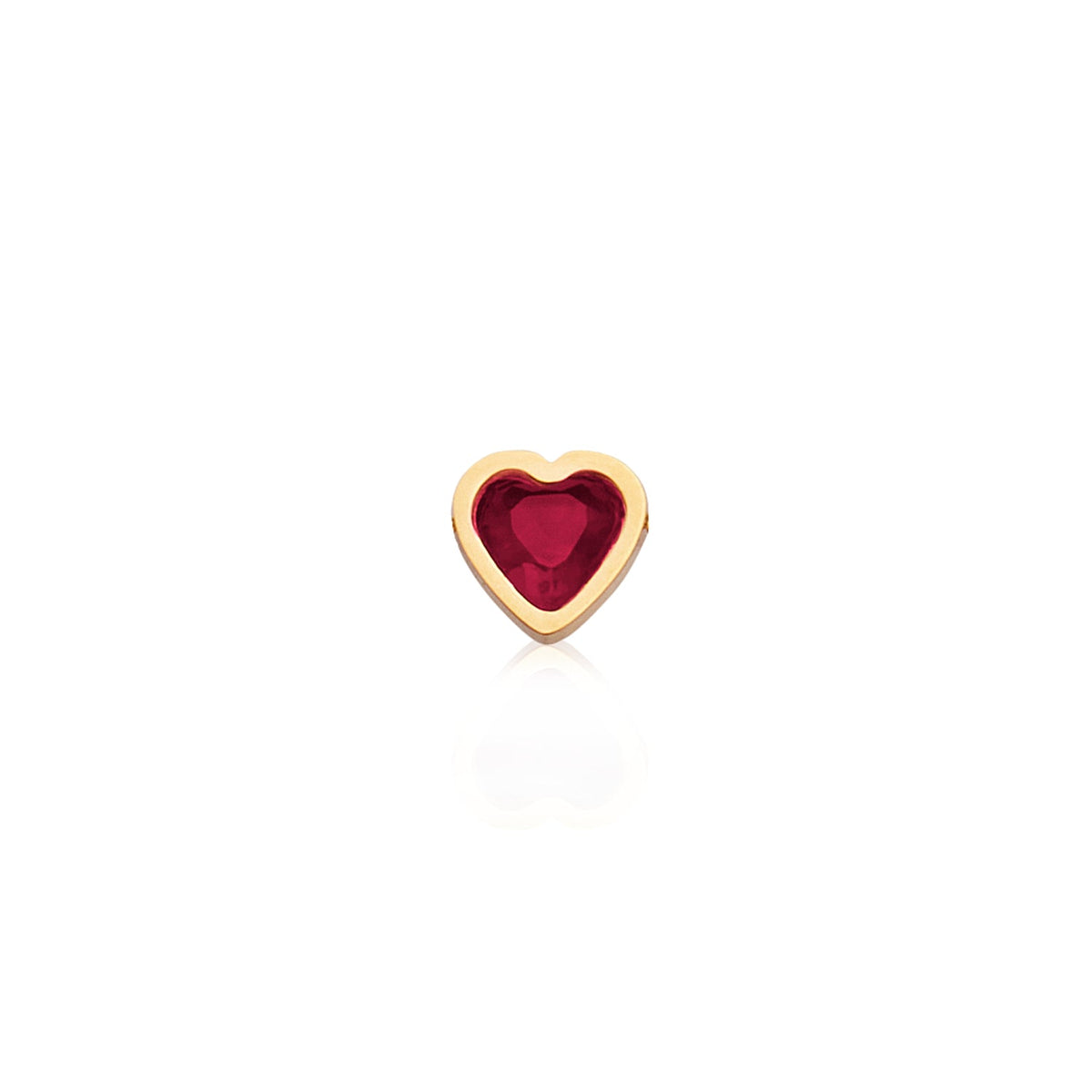 Mini Heart Birthstone & Initial Set