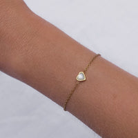 Mini Birthstone & Letter Bracelet Bundle (Gold)