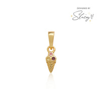 Stacey's Stories Ice Cream Charm (Gold)