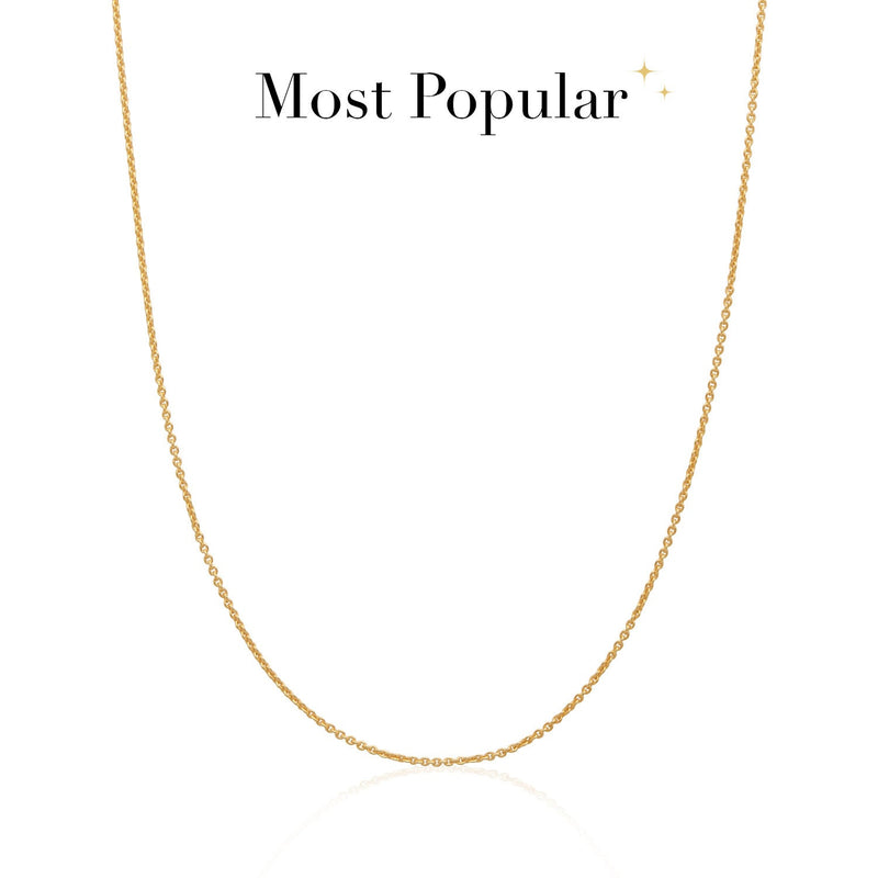 Stacey's Stories Fine Chain Necklace (Gold)