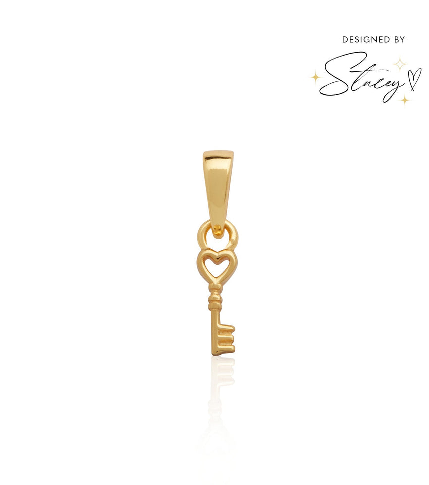 Stacey's Stories Key Charm (Gold)