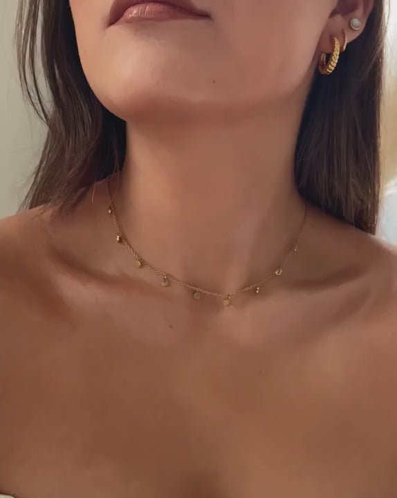 Polished Gold Flat Odd Shape Disc Necklace – KennethJayLane.com