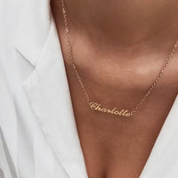 Carrie Name Necklace (Rose Gold)