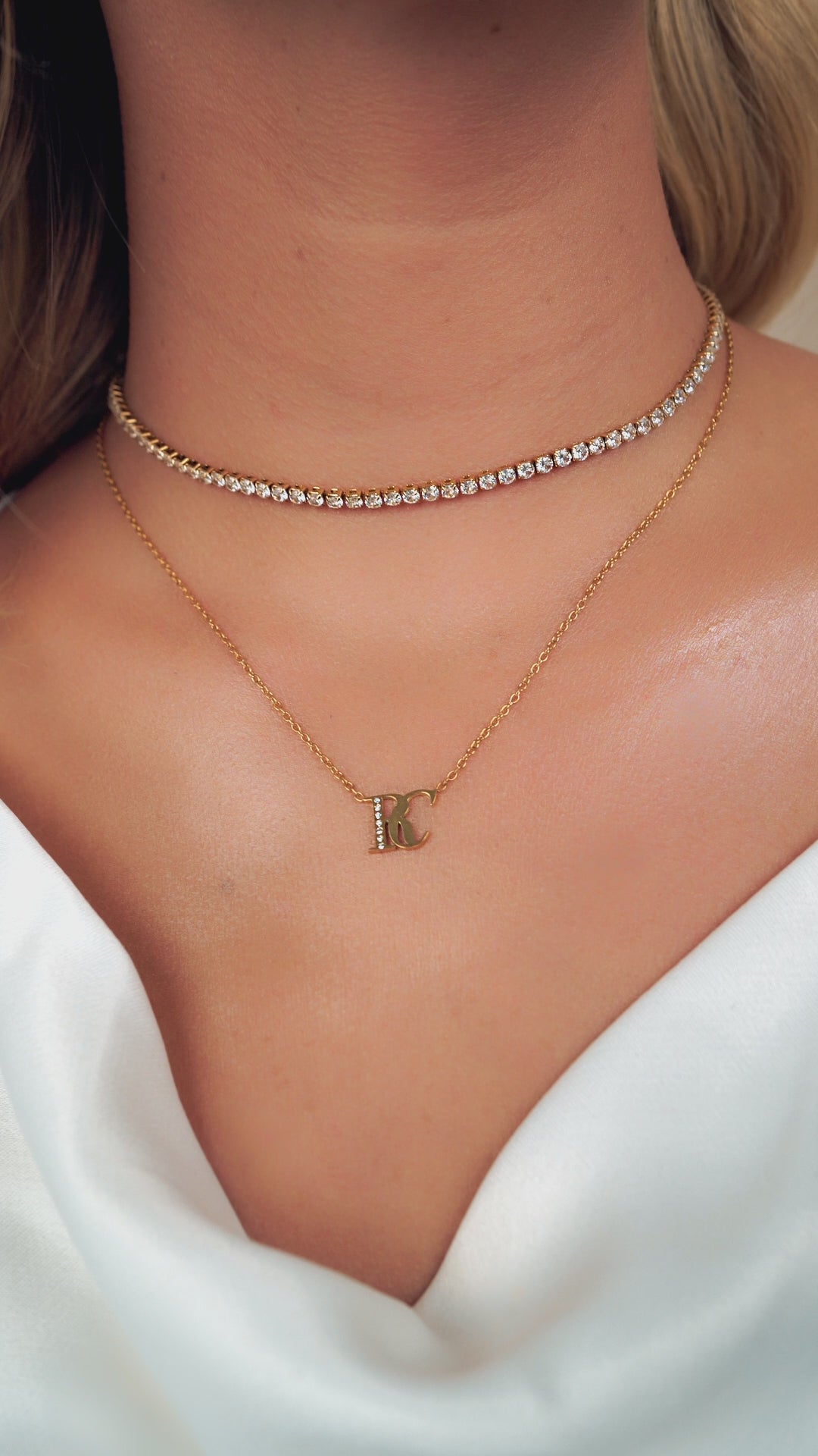 Sterling Silver Handwritten Name Necklace (Gold)