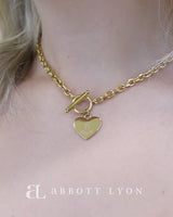 Toggle Heart Necklace (Gold)