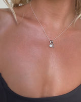 Luxe Mini Sphere Chain Necklace (Silver)