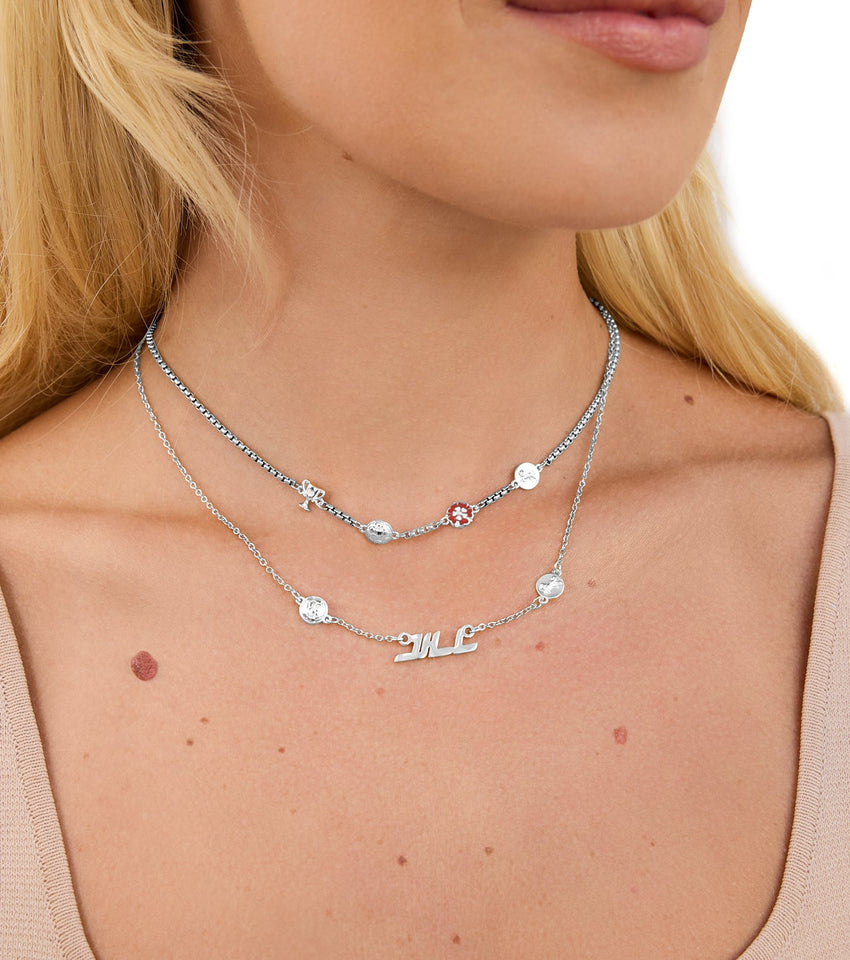 Alex Greenwood Charm Builder Necklace (Silver)