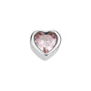 Barbie Studs - Crystal Heart (Silver)