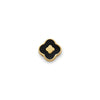 Black Enamel Clover Charms (Gold) - Clover