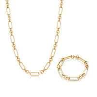 Figaro Chain Bundle (Gold)