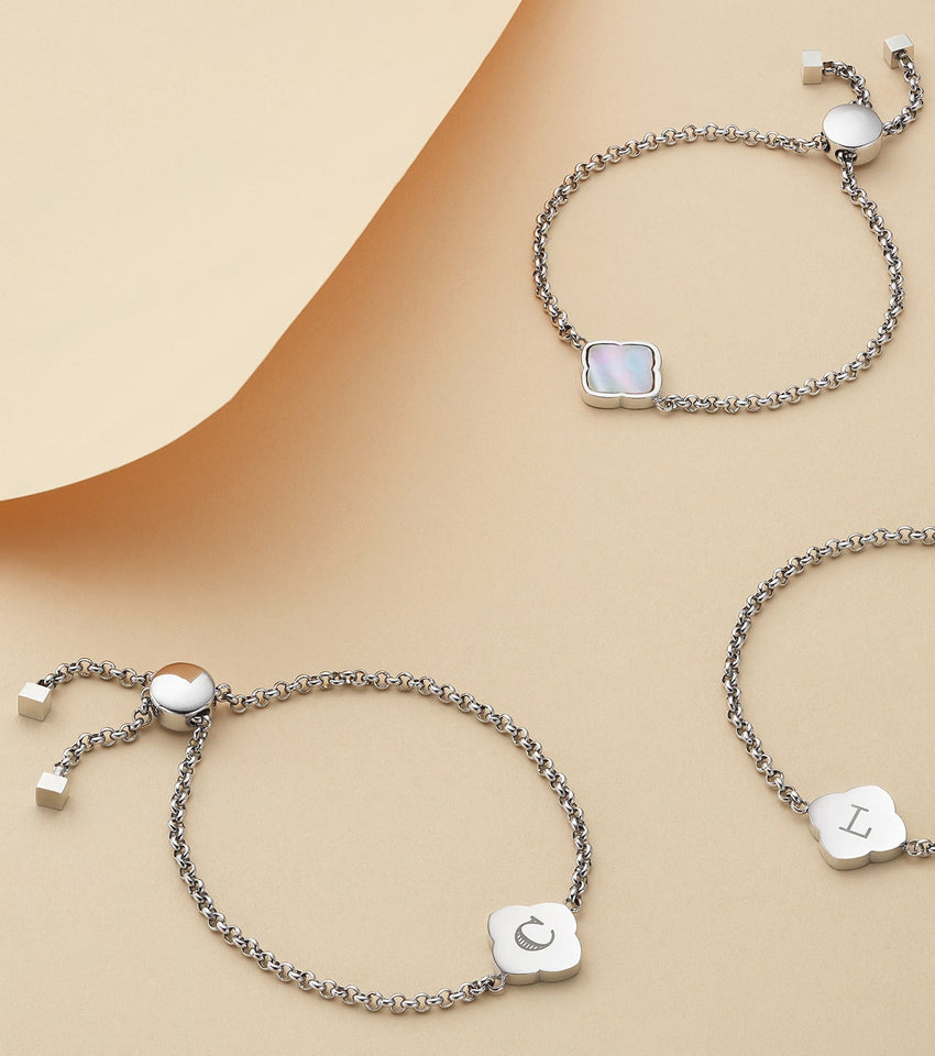 Pearl Clover Bracelet (Silver)