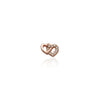 Fixed Charm - Double Heart Charm (Rose Gold)