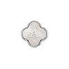 Pearl Clover Charms (Silver) - Initials