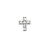Fixed Charm - Crystal Cross Charm (Silver)