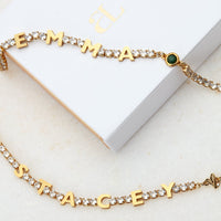 Custom Name Tennis Bracelet (Gold)