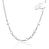 Custom Name Tennis Necklace (Silver)