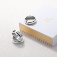 Custom Stamped Fidget Ring (Silver)