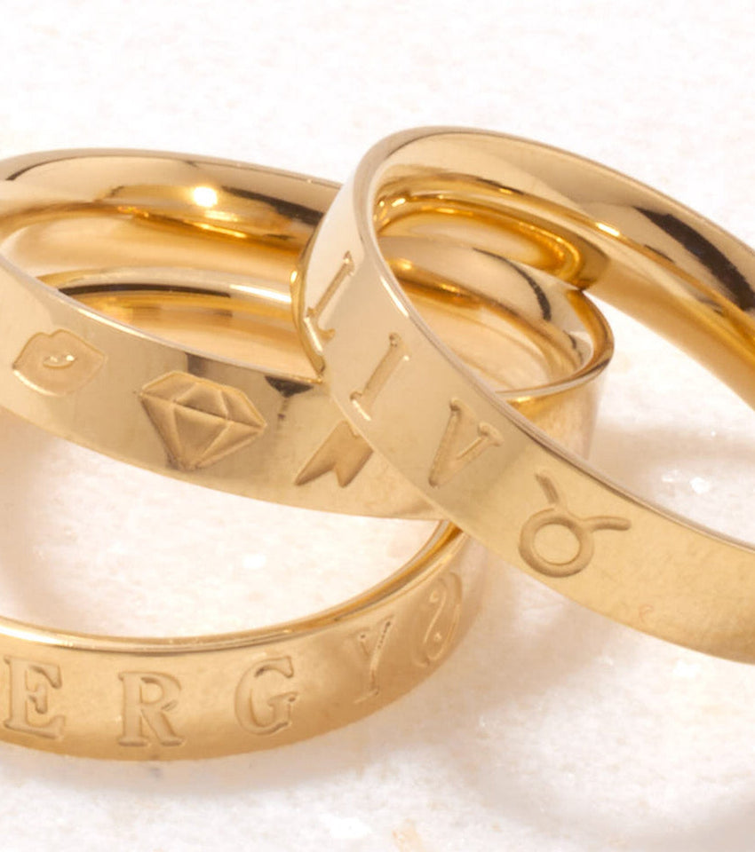 Custom Stamped Ring (Gold)