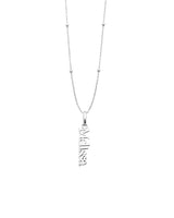 Vertical Name Necklace (Silver)