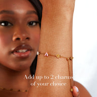 Custom Enamel Name Bracelet (Gold)