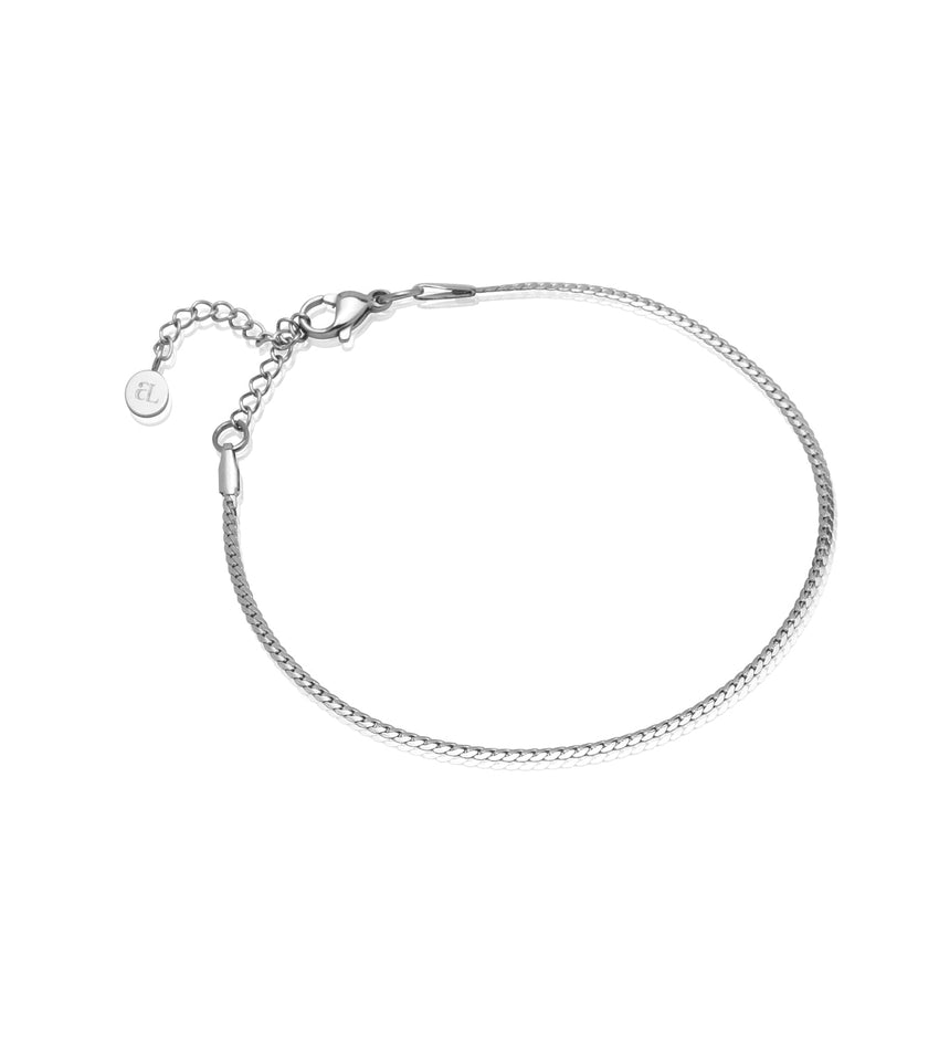 Fine Snake Chain Bracelet (Silver)