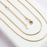 Fine Snake Chain Necklace (Gold)
