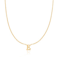 Mini Initial Necklace (Gold)