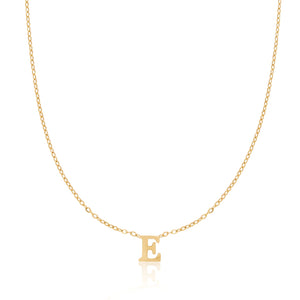 Mini Initial Necklace (Gold)